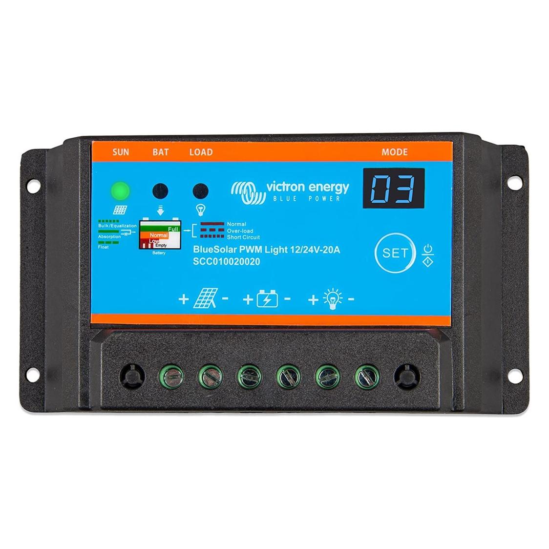 Victron Energy BlueSolar PWM-Light 12V 24V 5A Solar Laderegler (SCC010020020)