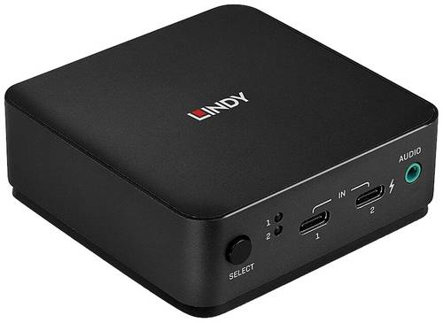 LINDY 2 Port Type C, DisplayPort 1.2 KVM Switch 2 Port KVM-Umschalter DisplayPort 3840 x 2160 Pixel