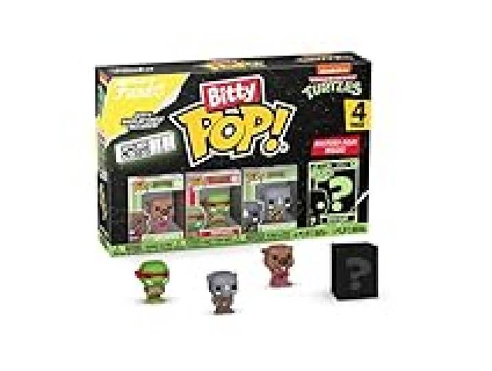 Funko Bitty Pop! Teenage Mutant Ninja Turtles - Splinter, Raphael, Rocksteady et Une Mini-Figurine Mystère en Surprise - 2.2 Cm - TMNT Collectionnable - Étagère Empilable Incluse - Idée de Cadeau
