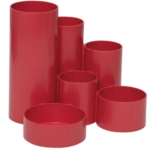 Maul Stifteköcher MAULtubo Recycling 12 St. rot