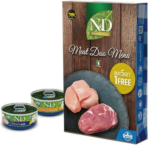 Farmina Comida Húmeda Gato Meat Duo Menú 6 Unds 70g