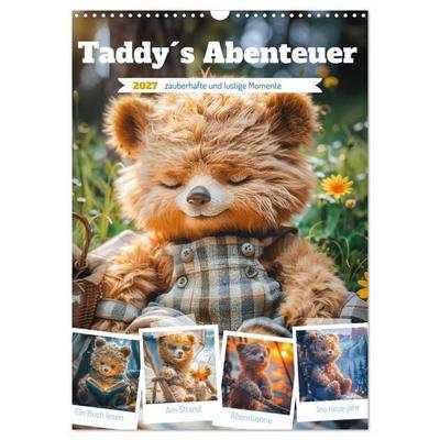 Taddy´s Abenteuer (Wandkalender 2027 DIN A3 hoch), CALVENDO Monatskalender