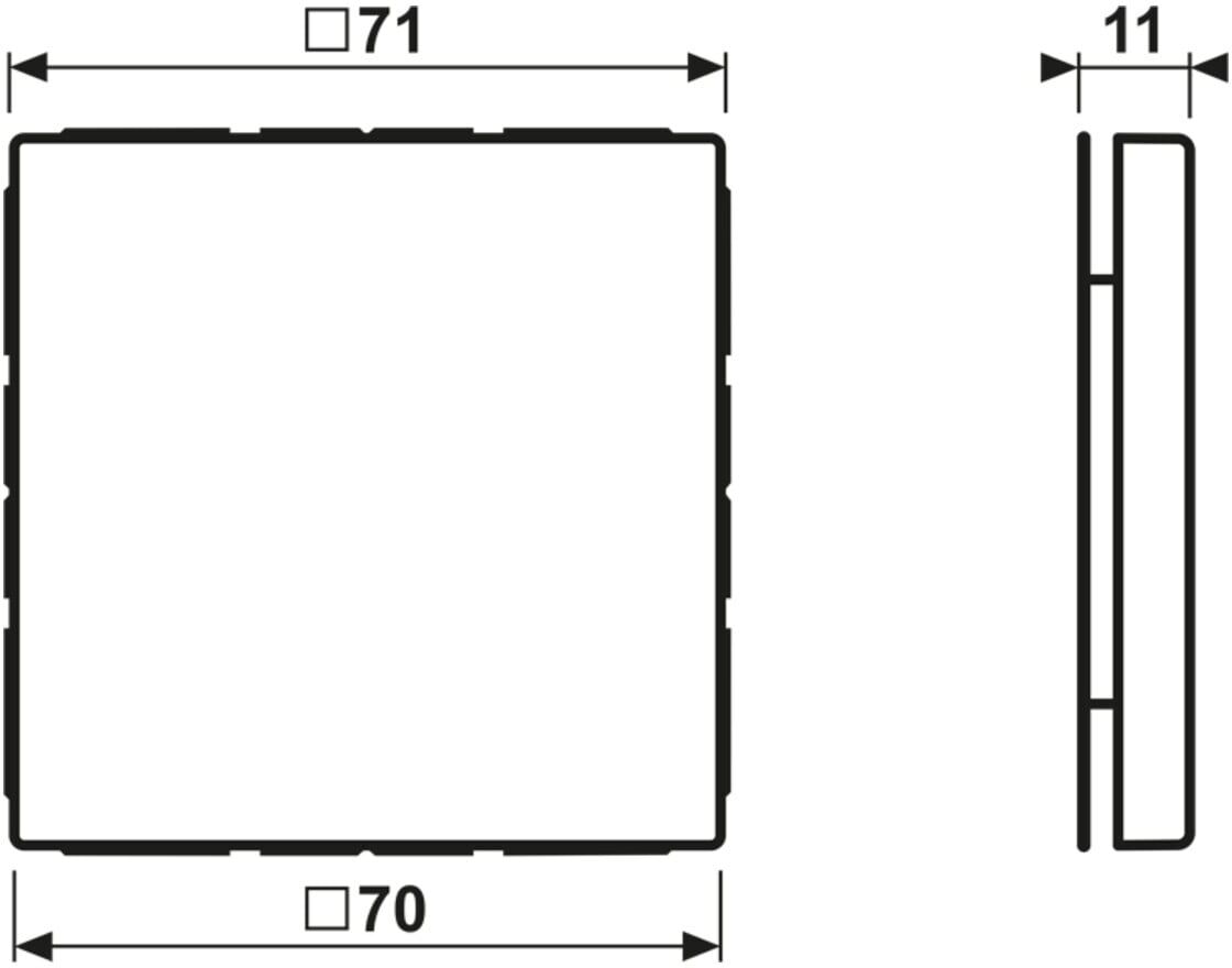 Jung Blind-Abdeckung LS 994 B WWM (LS994BWWM)