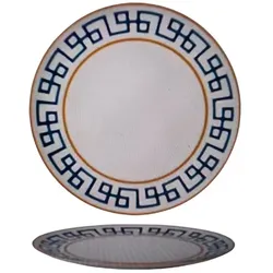 6 x flache Teller DEDALO - Porzellan - 20cm - Morini
