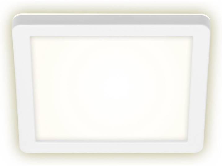 BRILONER - LED Buitenlamp - buitenwandlamp incl. backlight-effect\, buitenplafondlamp\, badlamp 8 Watt\, 1.200 lumen\, 4.000 Kelvin\, wit