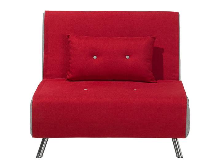 1-SITZER-SCHLAFSOFA Polyester Rot Farris