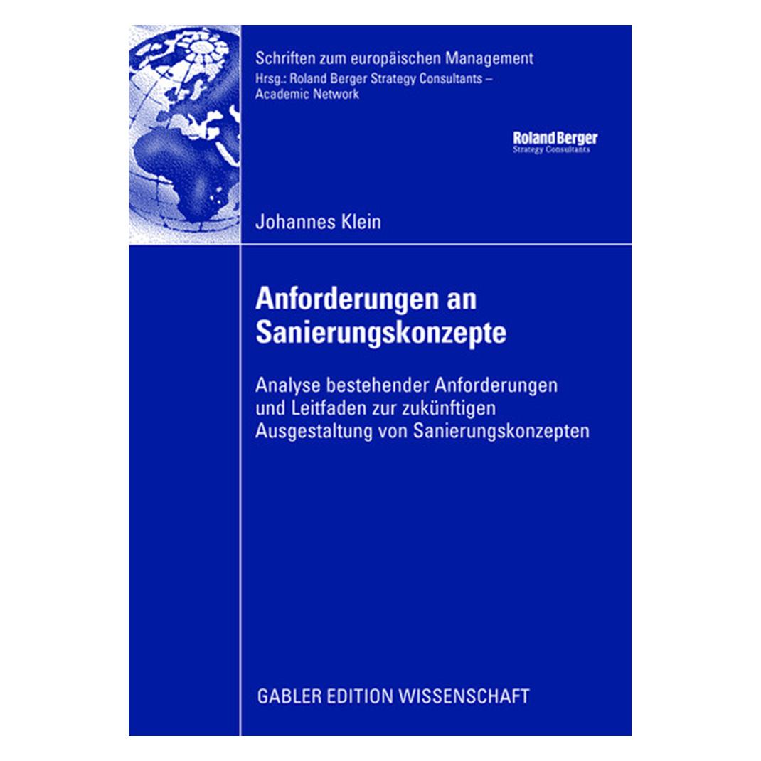 Gabler Anforderungen an Sanierungskonzepte (Deutsch, Softcover, Johannes Klein) (8224497)