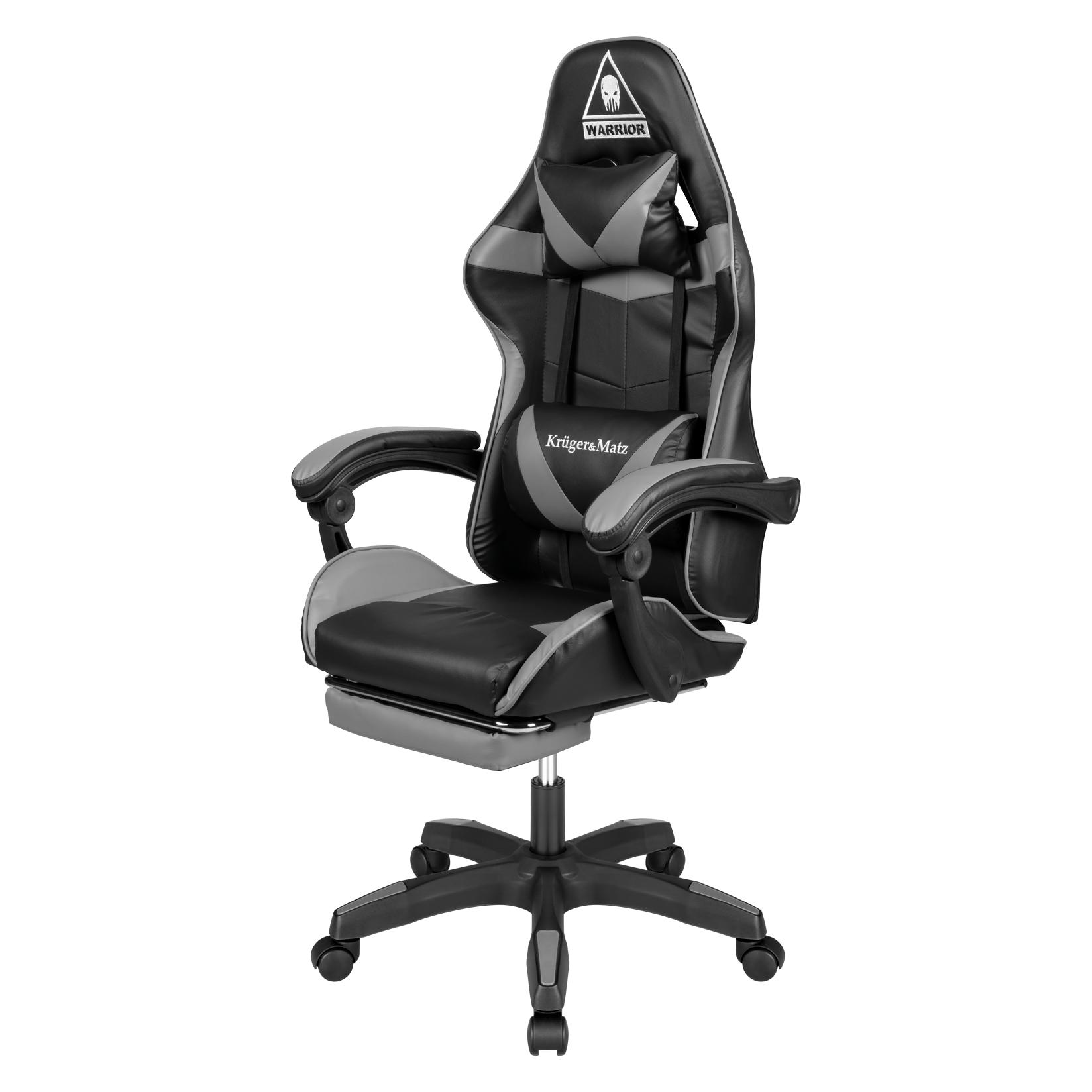 Krüger&Matz Gaming chair Gaming chair Warrior GX-150 Gaming Chair, Black-gray (KM0790-G)