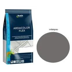 Bostik Ardacolor Flex Fuge Fliesen Fugenmörtel 5Kg mittelgrau