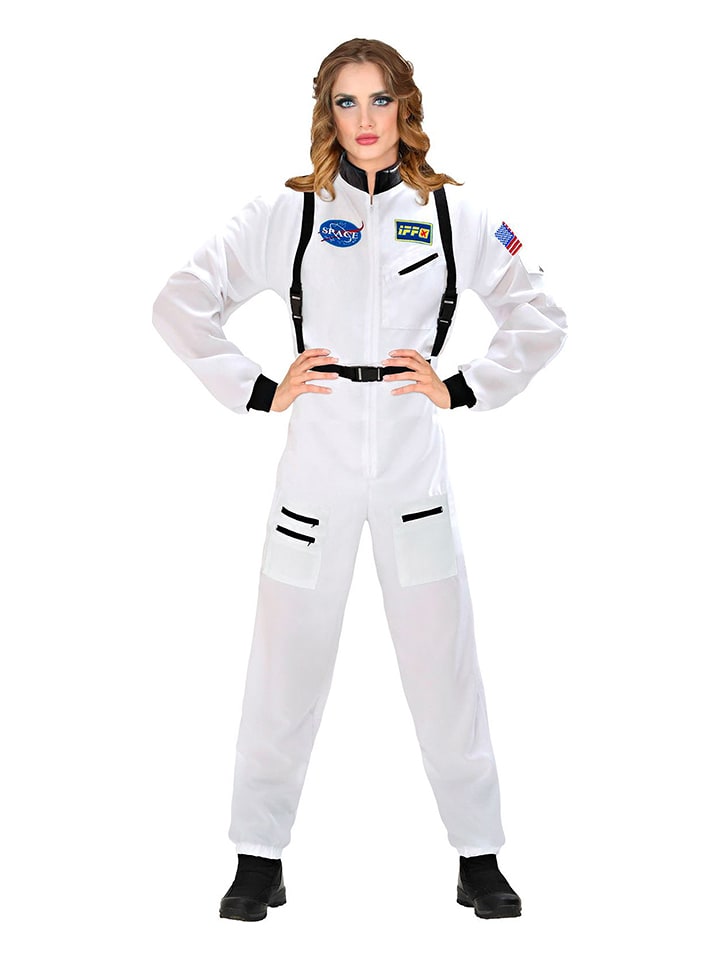 Carnival Party Kostümoverall "Astronaut" in Weiß - S