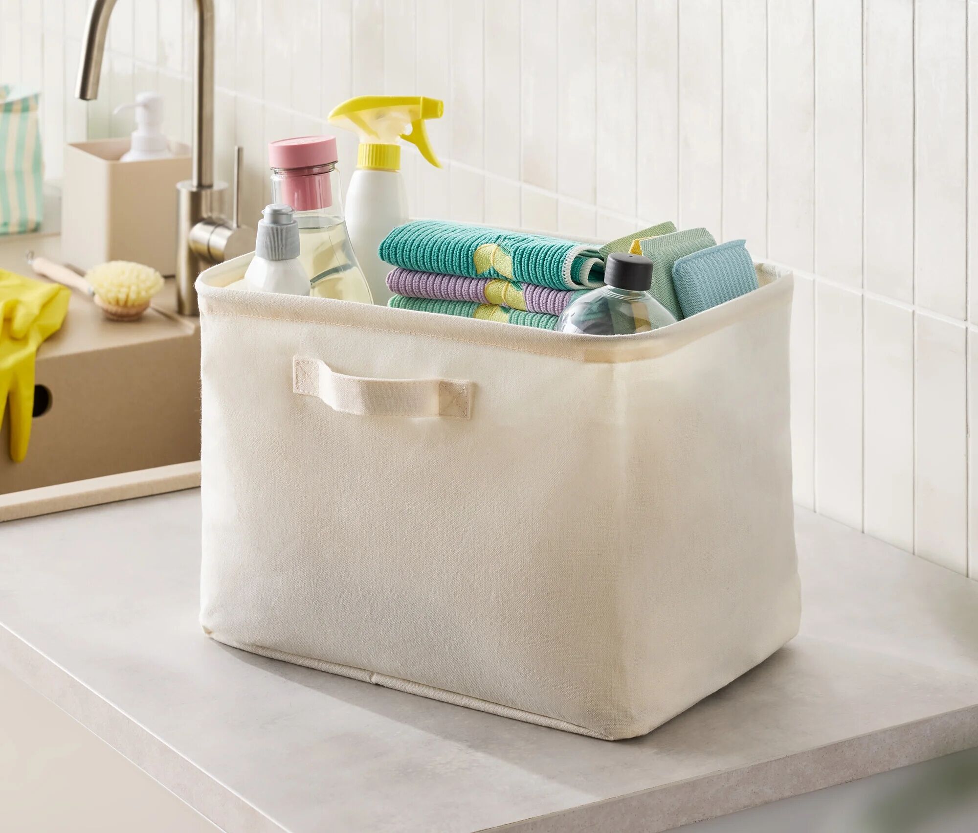 Tchibo - Faltbare Ordnungsbox - beige