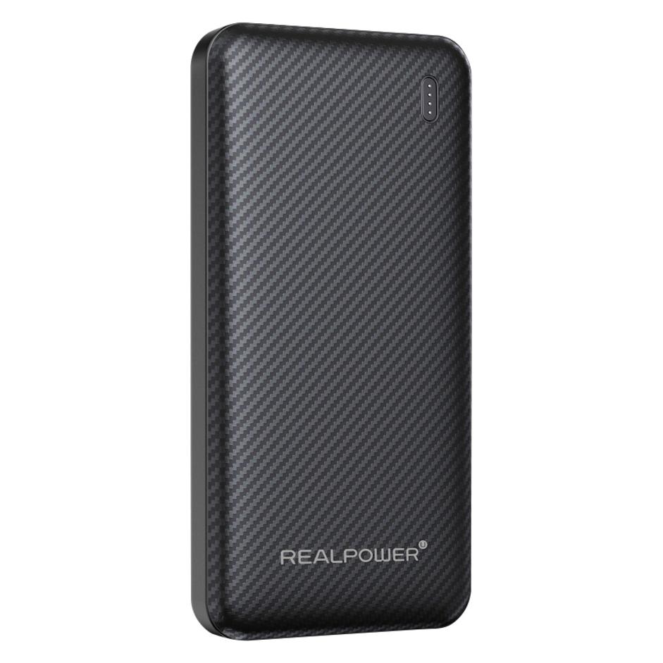 RealPower PB-10000 SSB,10.000mAh,Feststoffbatterie,schwarz (10000 mAh, 22.50 W, 37 Wh) (558787)