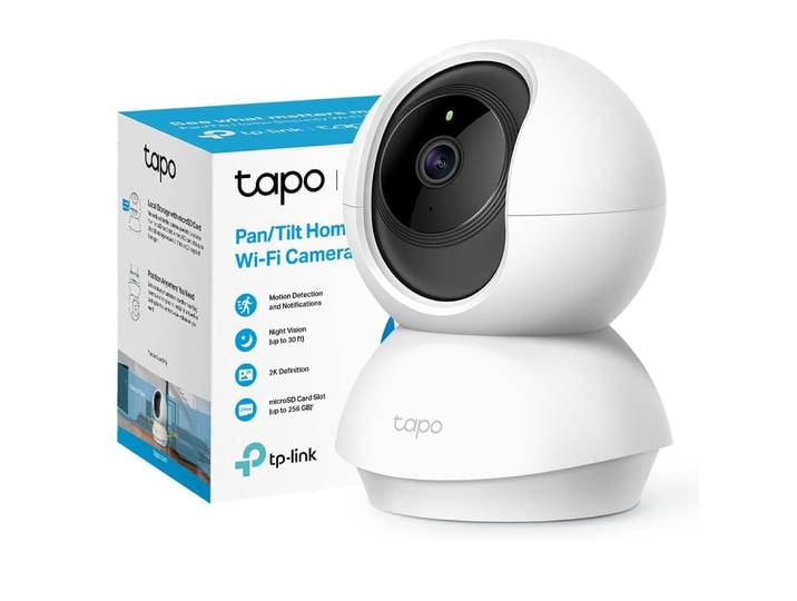 TP-Link-Caméra d'intérieur Tapo C210 2K UHD, vision nocturne, prise en charge de la carte MicroSD 256 Go