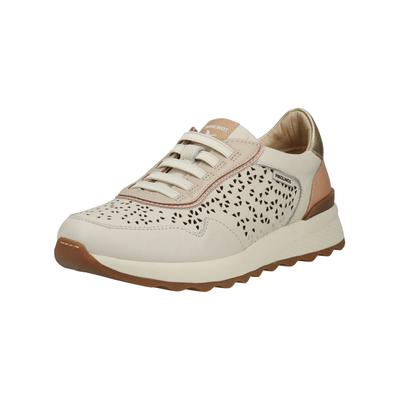 Slipper PIKOLINOS "PIKOLINOS Slipper Leder", Damen, Gr. 38, beige (beige, weiß), Leder, Schuhe Slipper