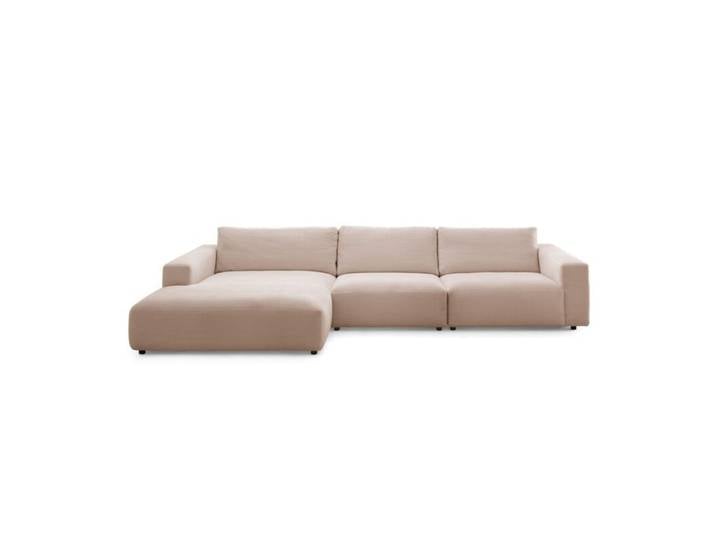 Musterring Lucia 3,5 Sitzer Ecksofa mit Bezug in Cord - Cord taupe - links Modern, Zeitlos