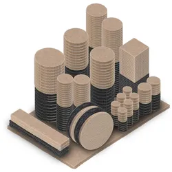Gravidus Filzgleiter Set 300 teilig selbstklebend schwarz beige mehrere Größen