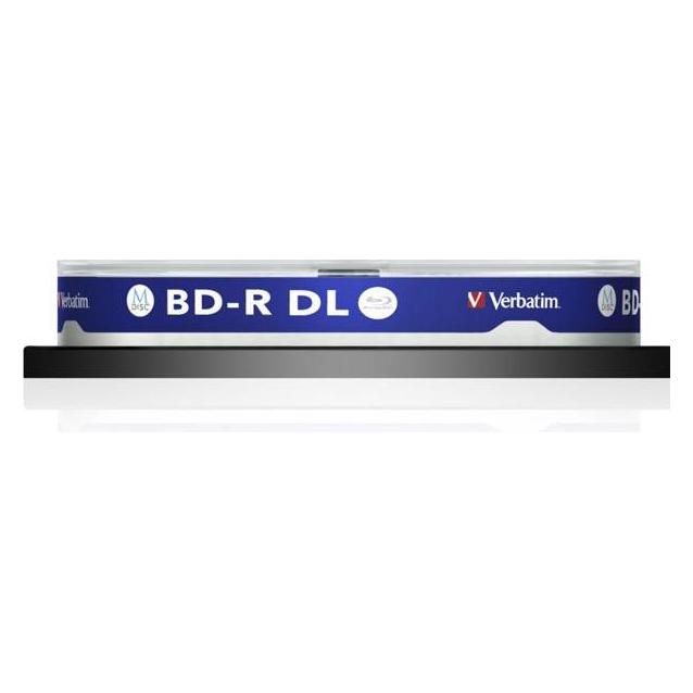 Verbatim 1x10 M-Disc BD-R BluRay 50GB 6x Speed Cakebox printable (10x) (43847)