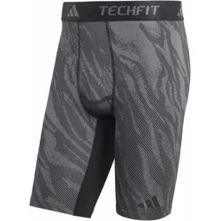 adidas Techfit All Over Print kurze Hose Herren - black/grey six