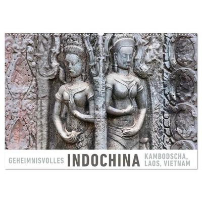 Geheimnisvolles Indochina Kambodscha, Laos, Vietnam (Wandkalender 2027 DIN A2 quer), CALVENDO Monatskalender