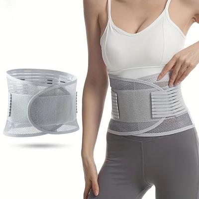 Uplifted Finds Compression Waist Support Belt With 5 Reinforced Support Plates light Grey xl