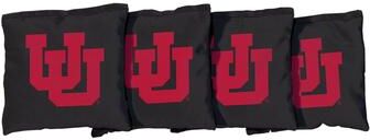Skip's Garage Utah University Utes Black Cornhole Bags