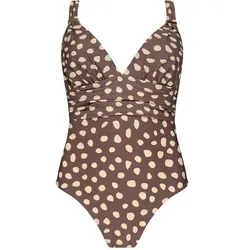 BARTS Damen Badeanzug Dauna Plunge Shaping One Piece, Größe 44 in Lila Lila