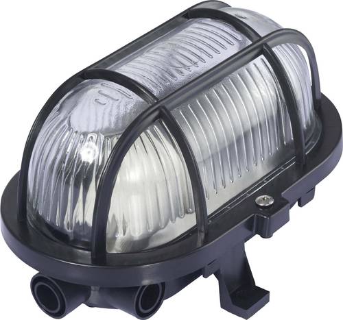 Sygonix Feuchtraumleuchte E27 60W Schwarz