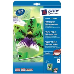 Avery Fotopapier, Fotopapier, Weiss