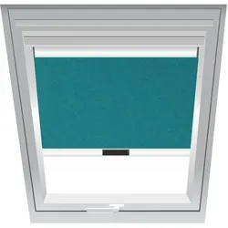 Roto Verdunklungsrollo Petrol 2-V24, 54x78 cm (5/7), 617,Aluminiumschiene,Elektro,Roto