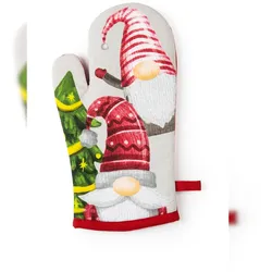 Excelsa Ofenhandschuh Gnomo Friends Baumwolle 32Xh2X18 Cm Bunt