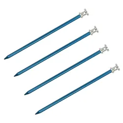 ProPlus 364765S Felsbodenhering 20cm Aluminium 4 Stück Zelt Zubehör