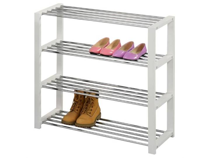 Etagère à chaussures ARINA 4 tablettes blanc