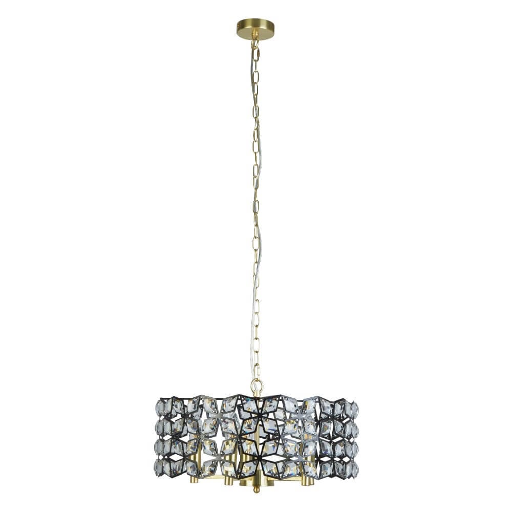 Searchlight Hanglamp Iris Ø 48cm - Goud/Messing/Multicolour
