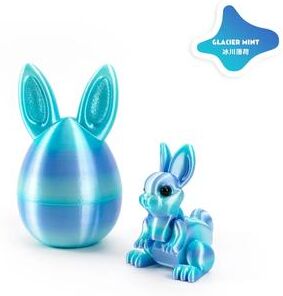 Uplifted Finds 3D Printed Rabbit Eggs Ornament   Artistic Easter Animal Figurine l