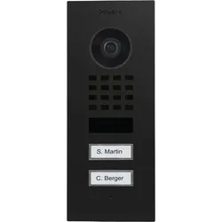 DoorBird D1102V Unterputz IP Video Türsprechanlage – Graphitschwarz