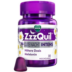 WICK ZzzQuil Gute Nacht INTENS, Höhere Dosis Melatonin* 30 St