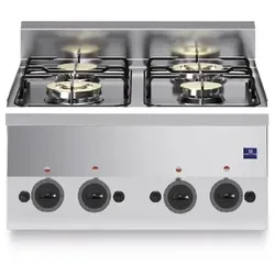 Mastro Cook&Snack Gaskochfeld, 4 Brenner, 600 x 600 x 300 mm