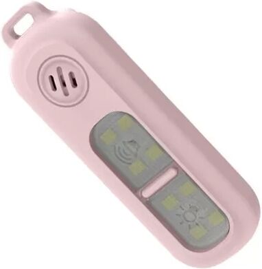 INF Tragbarer Armband-Alarm: 130dB Persönlicher Sicherheitsalarm mit USB-aufladbarem LED-Blitzlicht Rosa