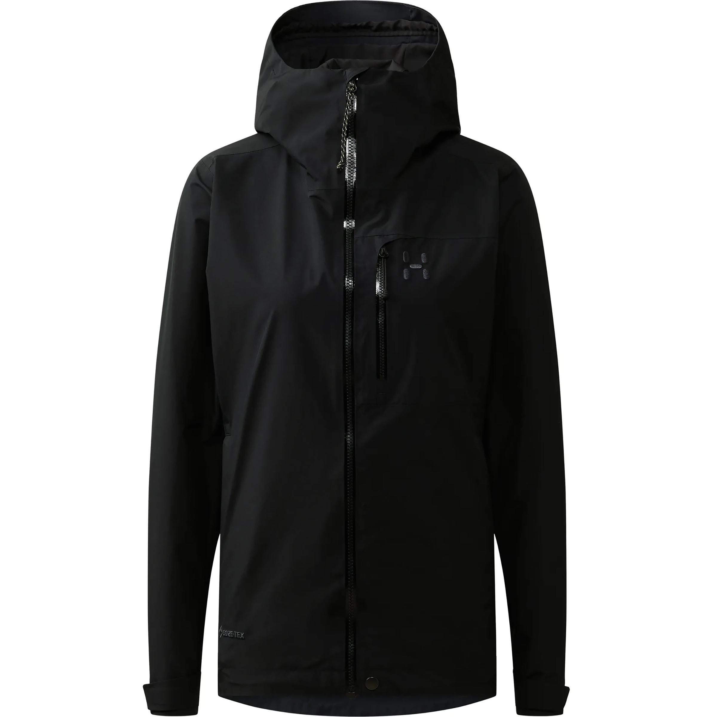 Haglöfs Alert GTX Damen Regenjacke schwarz Größe L Trekking Winddicht Wasserabweisend