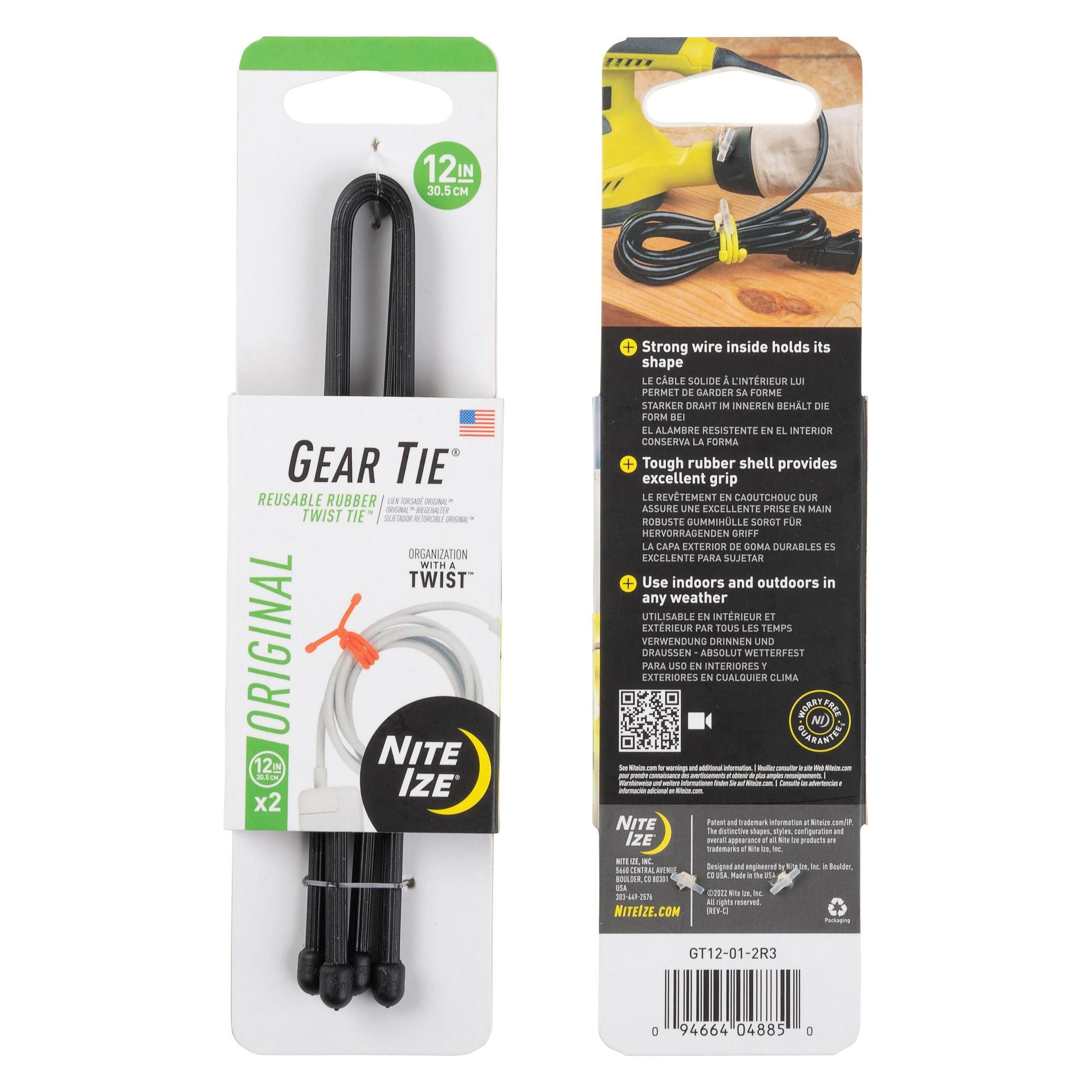 Nite Ize Gear Tie 12"/schwarz NEU (GT12-01-2R3)