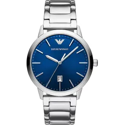 Emporio Armani Quarz / 3 Zeiger Datum Ruggero AR11311 - blau,silberfarben - 43mm