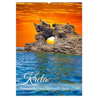 Kreta - Traumhafte Aussichten aufs Meer (Wandkalender 2026 DIN A2 hoch), CALVENDO Monatskalender
