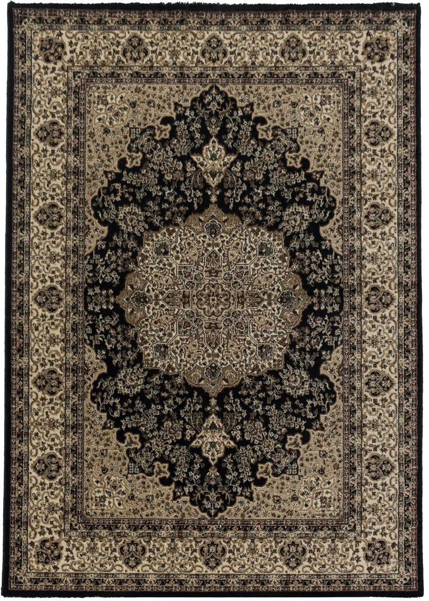 Dutch XXL Perzisch Tapijt Kashmir Ornamentaal Zwart