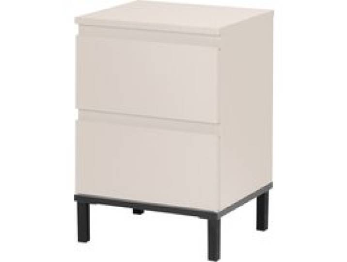 LIVARNO® Table de chevet, 37,9 x 54,5 x 33 cm, gris cachemire/noir