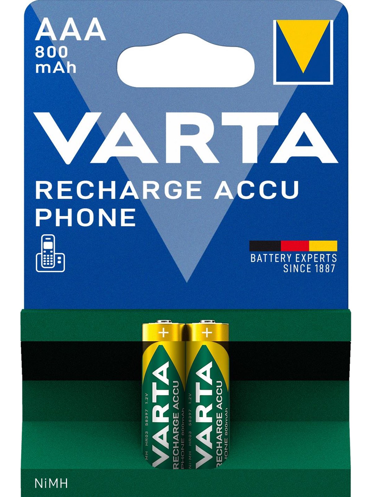 VARTA Rechargeable Accu Phone - 2 x AAA - 800 mAh