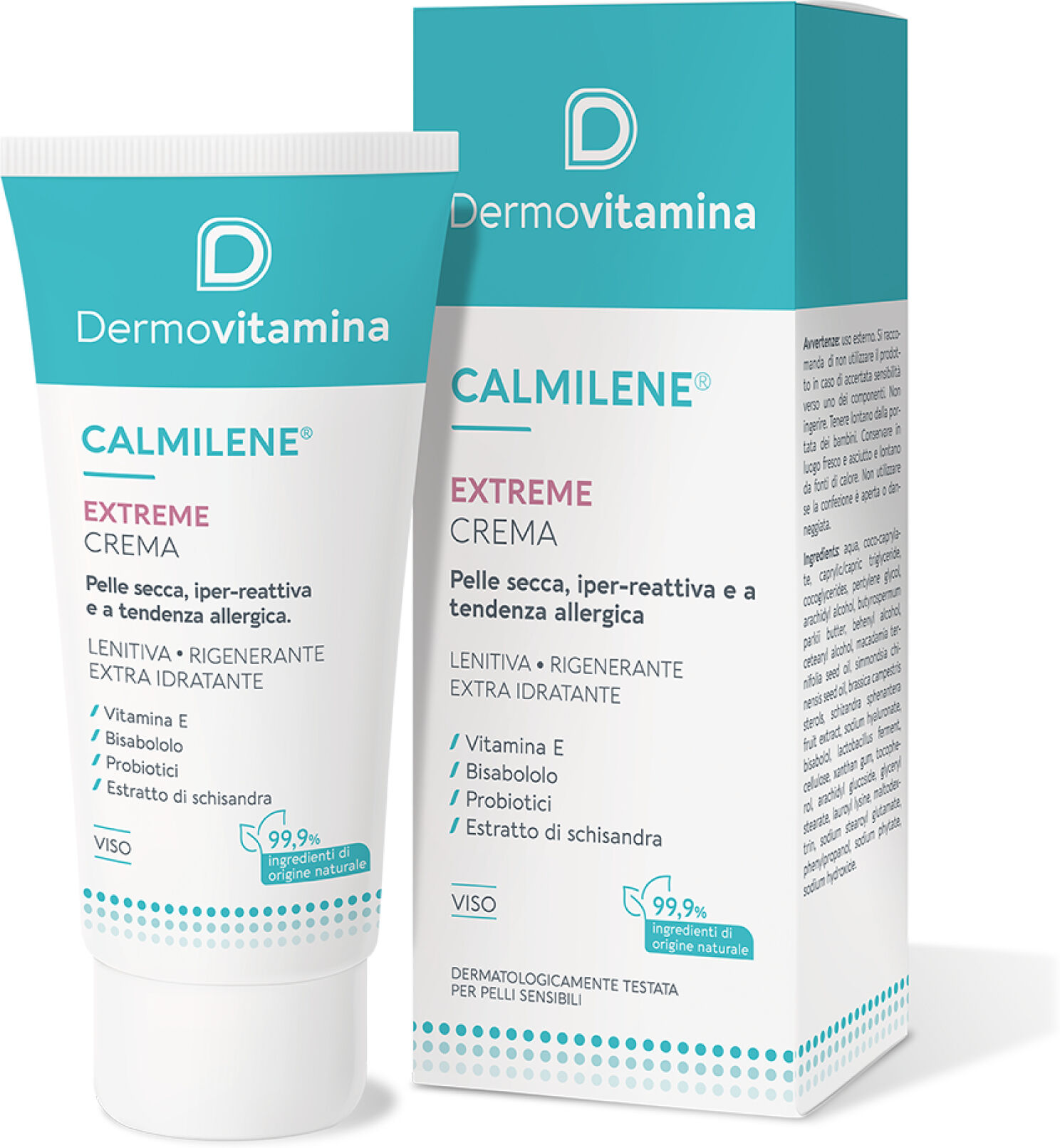 Dermovitamina Calmilene Extreme Crema Viso Idratante Lenitiva 50 ml