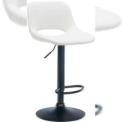 Proregal CHEFGASTRO Barhocker ACAPULCO Kunstleder Schwarz HxBxT 86x42x46cm Kunstleder Weiß Barstuhl