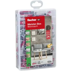 Fischer Dübelsortiment Meister-Box Wohnraum (132 Teile) - 535971