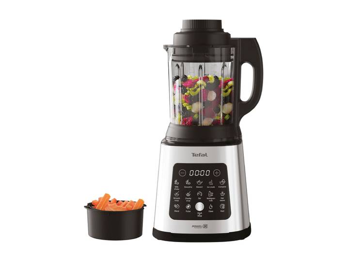 TEFAL Standmixer BL83SD PerfectMix Cook , schwarz (silber, schwarz), B:21,2cm H:45,6cm T:23,9cm, Zerkleinerer, 2 L Fassungsvermögen, 10 Automatikprogramme