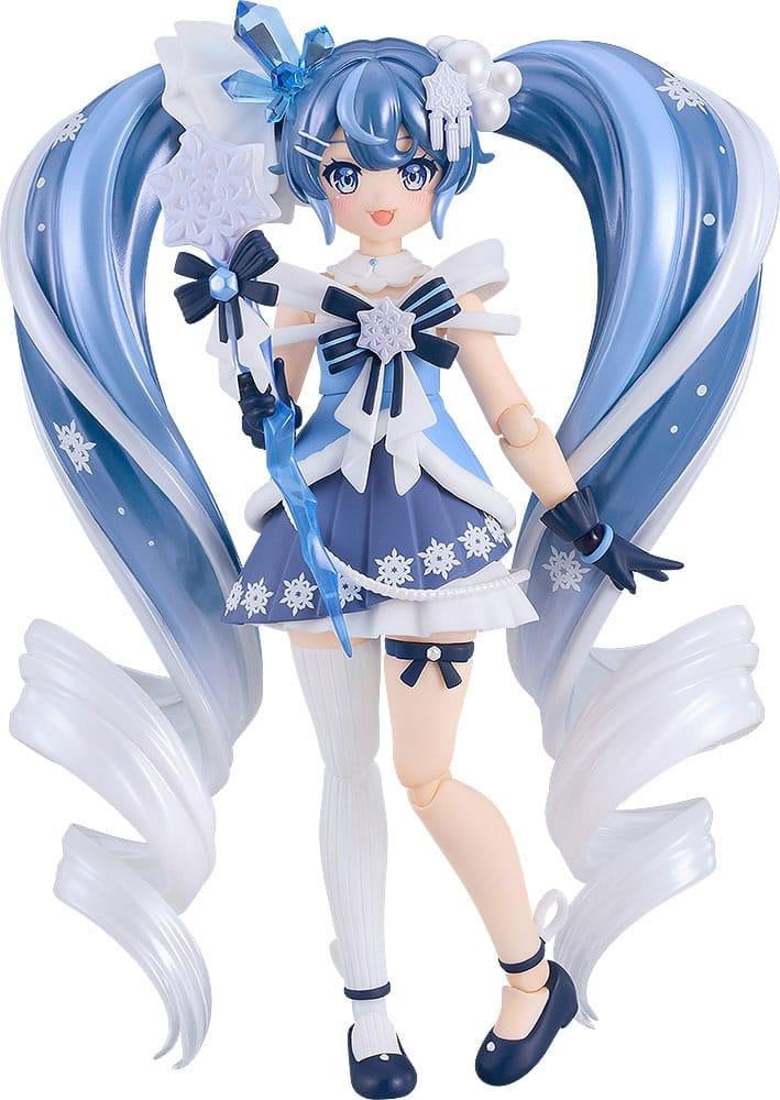Good Smile Company Hatsune Miku Figma Actiefiguur Snow Miku Crystal Snow versie, 13 cm